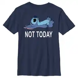 Walmart Boy's Lilo & Stitch Not Today Graphic Tee Navy Blue X Small offer