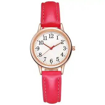 Walmart JikouIivo Numerals Classic Fashion Leather Strap Watch Quality Gift Watch Women's Watch offer