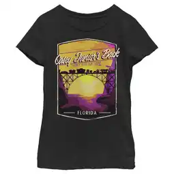 Walmart Girl's Dumbo Florida Postcard Graphic Tee Black Medium offer