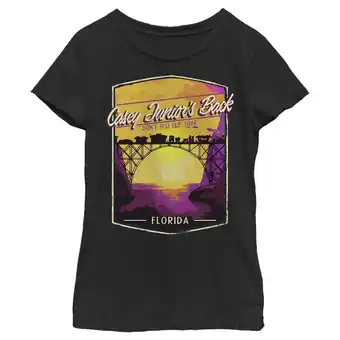 Walmart Girl's Dumbo Florida Postcard Graphic Tee Black Medium offer