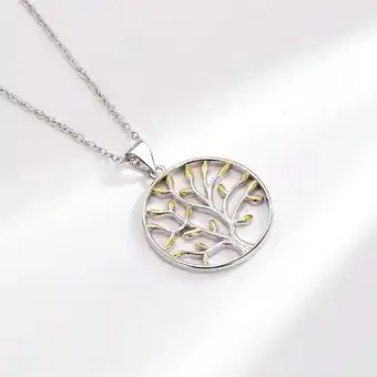 Walmart Sterling Silver Two-Tone Tree of Life Pendant Necklace offer