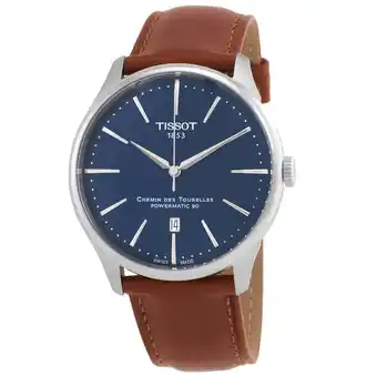 Walmart Tissot Chemin Des Tourelles Automatic Blue Dial Men's Watch T1394071604100 offer