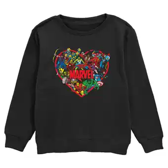 Walmart Boy's Marvel Hero Heart Sweatshirt offer