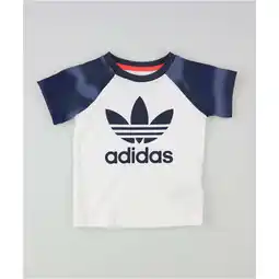 Walmart Adidas Boys Camo Print Graphic T-Shirt, White, Infant, 12M offer