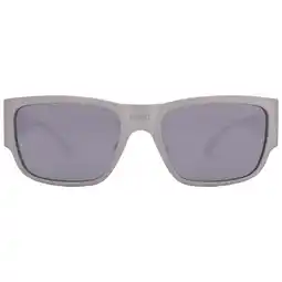 Walmart Versace Light Grey Mirror Black Square Men's Sunglasses VE2262 12666G 56 offer