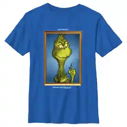 Walmart Boy's Dr. Seuss Framed Grinch Painting Graphic T-Shirt offer