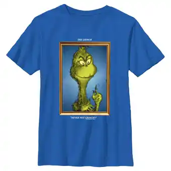 Walmart Boy's Dr. Seuss Framed Grinch Painting Graphic T-Shirt offer