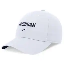 Walmart Unisex Nike White Michigan Wolverines 2024 Sideline Club Adjustable Hat offer