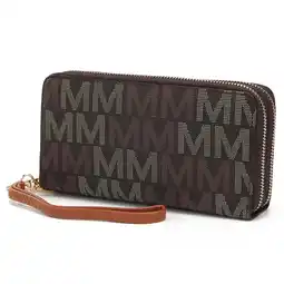 Walmart MKF Collection Hofstra M Signature Women's Wristlet Wallet by Mia K. - Brown offer