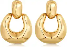 Walmart HESSAWELL Gold Dangle Earrings for Women, 2 Pieces offer