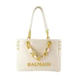 Walmart Balmain Women's 1945 Small Shopper Bag - Leather - Beige Neutrals offer