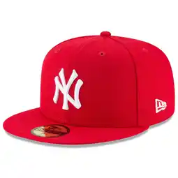 Walmart Men's New Era Scarlet New York Yankees Fashion Color Basic 59FIFTY Fitted Hat offer