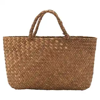 Walmart Casual Straw Bag Natural Wicker Tote Bags Women Braided offer