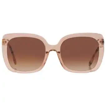 Walmart Burberry BE 4323F Plastic Womens Square Sunglasses Peach 56mm Adult offer