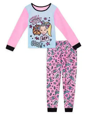 Walmart Jojo Siwa Girls Long Sleeve Pajamas Set, Sizes 4-12 offer