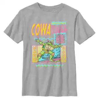 Walmart Boy's Teenage Mutant Ninja Turtles Distressed Wave Zone Michelangelo Graphic Tee offer