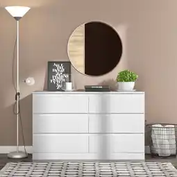 Walmart Brindle 6 Drawer Dresser, Matte White, by Hillsdale Living Essentials offer