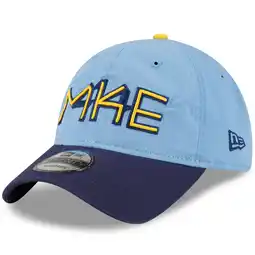 Walmart Men's New Era Powder Blue Milwaukee Brewers 2022 City Connect 9TWENTY Adjustable Hat offer