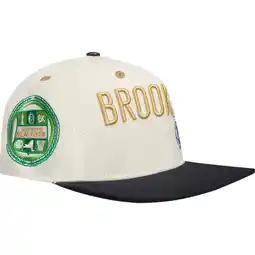 Walmart Men's Cream/Black Brooklyn Nets Album Cover Snapback Hat offer