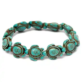 Walmart Handmade Genuine Turquoise Hawaiian Sea Turtle Bracelet offer