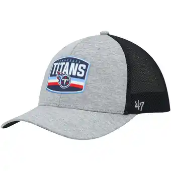 Walmart Men's '47 Heathered Gray/Navy Tennessee Titans Motivator Flex Hat offer