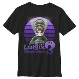 Walmart Boy's Nintendo Luigi's Mansion 3 Logo Graphic Tee Black X Large offer