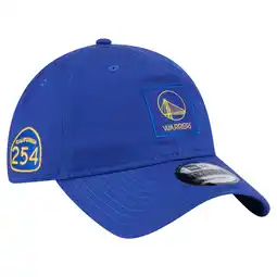 Walmart Men's Golden State Warriors New Era Blue Victory Grove Patch 9TWENTY Adjustable Hat offer