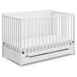 Walmart Graco Melrose 5-in-1 Convertible Baby Crib with Drawer, White offer