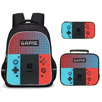 Walmart Inadays School Backpack Bookbag 3 Set Elementary Middle School Age 6-18 Boyish Gamer Backpack offer