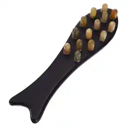 Walmart Stri 1pc Ox Horn Comb Head Massager Comb Hair Head Care Tool Scraping Massager offer