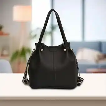 Walmart BLESIYA Bucket Bag for Women Casual Tote Travel Stylish Ladies Portable Bucket Purse Black offer