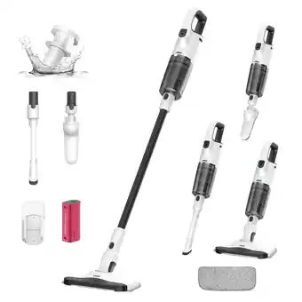 Walmart Litheli U4 Cordless Vacuum Cleaner - 10000Pa Suction, Lightweight, 3 Brush Heads, Ultra-low Noise offer