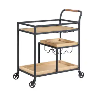 Walmart Better Homes & Gardens Lasalle Bar Cart, White Oak finish, by Dave & Jenny Marrs offer