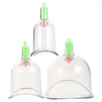 Walmart Hemoton 3pcs Vacuum Cupping Apparatus Cupping Cups Transparent Cupping Therapy Devices offer