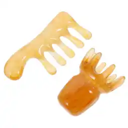 Walmart Resin Massage Comb 2 Pcs Gua Sha Stone Hair Wrinkles Removal Guasha Board Beeswax offer