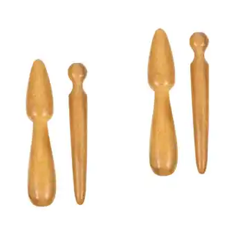 Walmart 4 Pcs Acupressure Stick Feet Massager Manual Massage Sticks Neck Stick Acupoint Massager offer