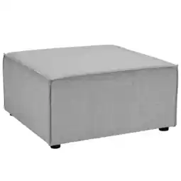 Walmart Modway Saybrook Fabric Upholstered Outdoor Patio Sofa Ottoman in Gray offer