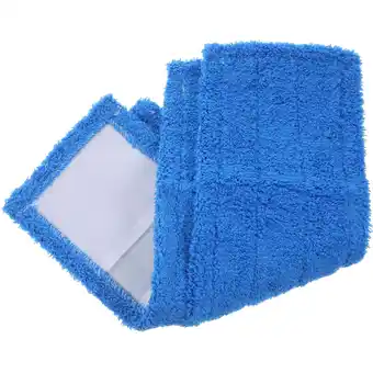 Walmart Coral Fleece Mop Head Pads Microfiber Hard Wood Floor Cleaner Washable Reusable offer