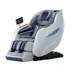 Walmart Serene Fixed-Point Massage Chair with Zero Gravity Recline, and Full Body Airbag Massage (White) offer