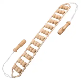 Walmart Ball Pull Back Strip Massage Roller Body Sculpting Tools Handheld Strap Wood Massage Tool offer