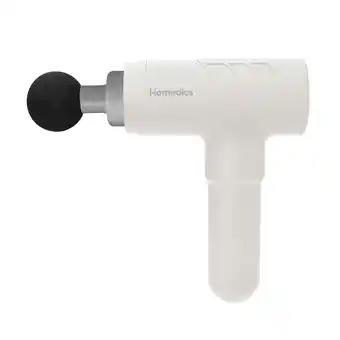 Walmart Homedics Rechargeable Therapist Select Percussion Deep Tissue Massage Gun, White HHP-680-WT offer