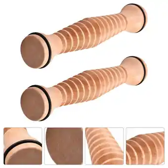 Walmart 2Pcs Wooden Foot Massager Portable Foot Rolling Massager Foot Massage Roller offer