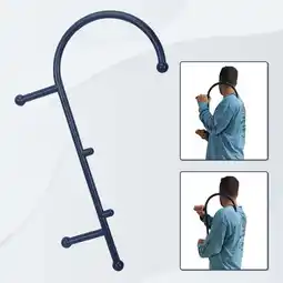 Walmart Kojem Therapeutic Cane Muscle Manual Massager Tool Blue Self Massage Hook for Theracane offer