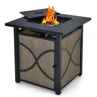 Walmart Gymax 25'' Gas Fire Pit Table 40,000 BTU Propane Fire Pit Table w/ CSA Certification offer