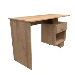 Walmart Inval Asymmetrical 47 Desk in Amaretto Oak offer