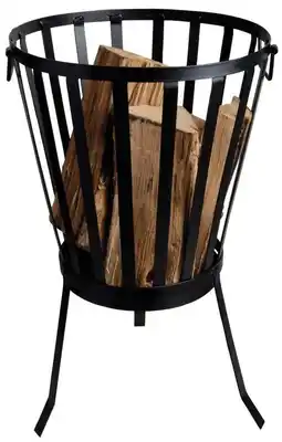 Walmart Esschert Design Firebasket with Legs, Metal, Black offer