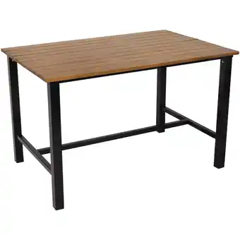 Walmart Sunnydaze 31.25 European Chestnut Outdoor Dining Table offer