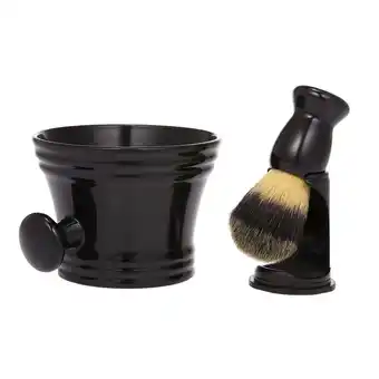 Walmart Nishore Shaving Kit for Men's Shaving Brush Holder Stand Soap Bowl Mug Hair Beard Brush offer