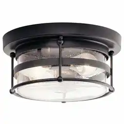 Walmart Kichler Lighting - Two Light Outdoor Ceiling Mount - Outdoor Flush & Semi Flush offer