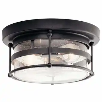 Walmart Kichler Lighting - Two Light Outdoor Ceiling Mount - Outdoor Flush & Semi Flush offer